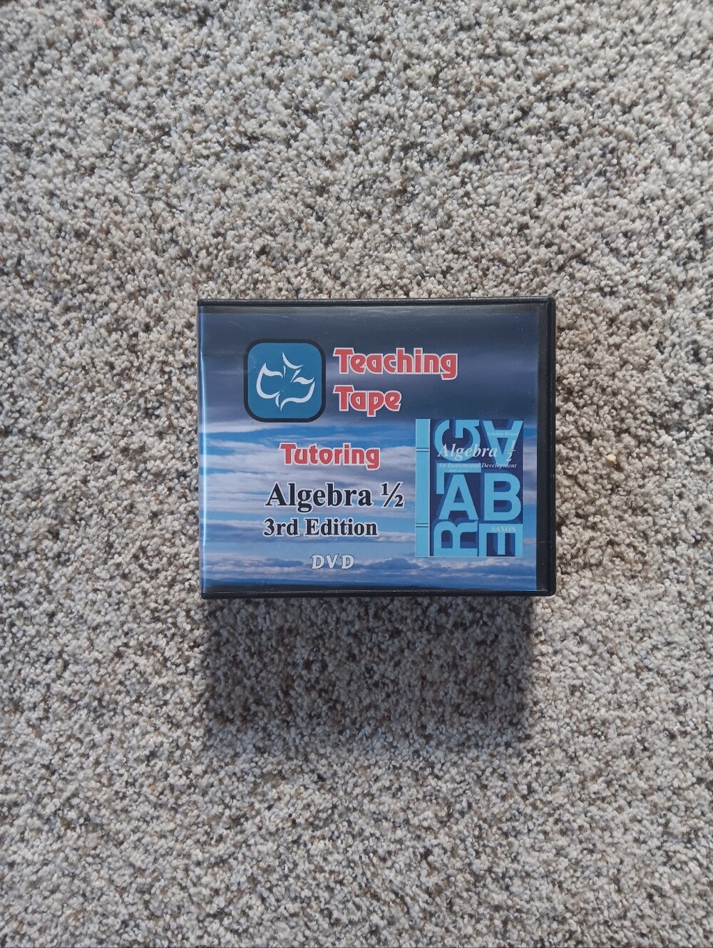 Saxon Math Teaching Tape Tutoring Algebra 1/2 3rd Edition DVD Set Homeschool